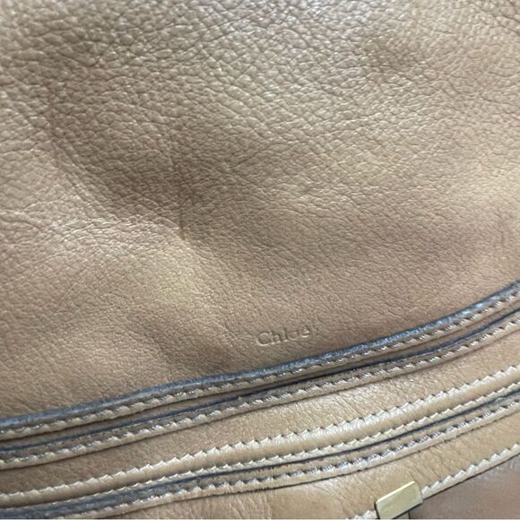 Chloe Marcie Large Hobo Leather Shoulder Bag - Picture 4 of 16